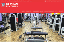 Tablet Screenshot of darshanhealthclub.com